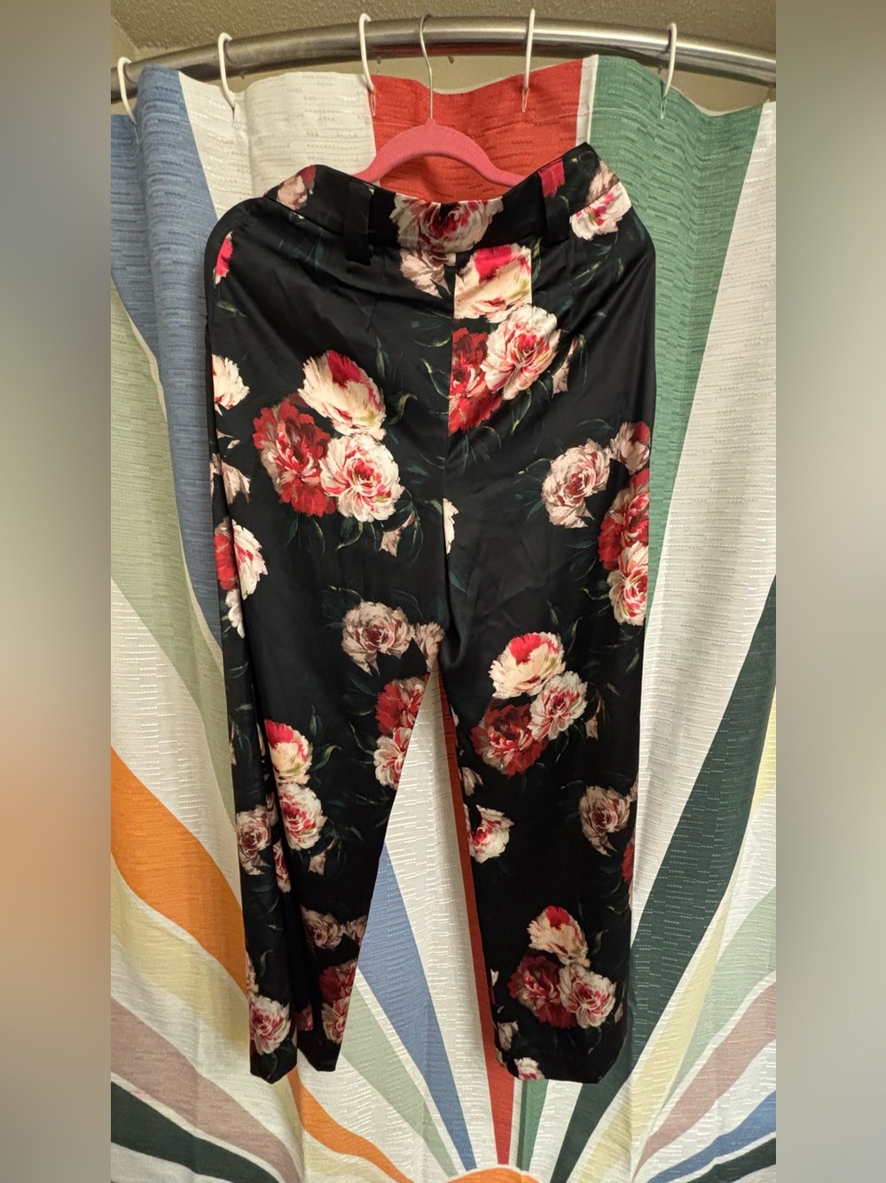 Express satin floral slacks - “Stylist”